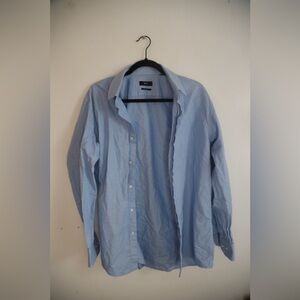 Hugo Boss Light Blue Casual Button Down Shirt